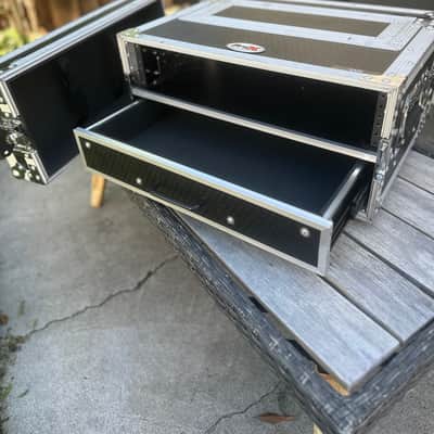 ProX ProX XS-WM2U2DR 2U Rack Case with 2U Storage Drawer, 12” Deep ATA Flight Case for Wireless Mics, Audio DJ & Network Rack Equipment image 2