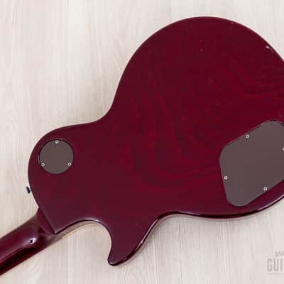 1996 Gibson Les Paul Standard Flame Top Wine Red One-Piece Body, 100% Original w/ Case image 14