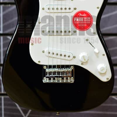 Fender Squier Mini Stratocaster Black Short-Scale Electric Guitar image 1