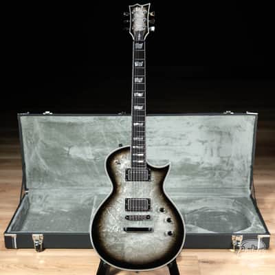 ESP Eclipse Custom Original Series Guitar w/ Case – Silver Liquid Metal Burst image 1