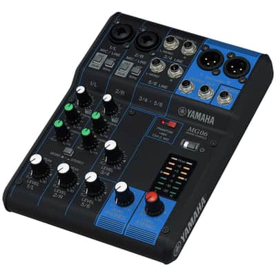 Yamaha MG06 6 Channel Live Studio Stereo Mixer w 48V Phantom Power image 2