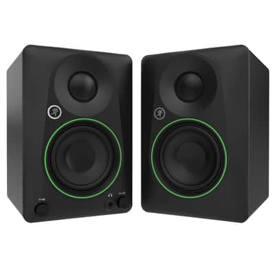 Mackie CR3.5 3.5" Powered Studio Monitor Speakers Pair w Stands Package image 2