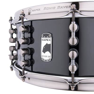 Mapex Black Panther Design Lab 14x6" Maximus Jeff Hamilton Gloss Piano Black Snare Drum | BPDLMH4600LPB | NEW | WorldShip | Authorized Dealer image 2