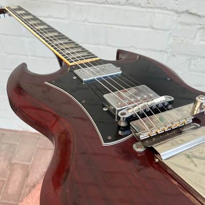 RARE 1974 Greco SG-600 (Angus Young AC/DC Inspired) … Maxon U-1000 PAF REPLICA + Batwing Pickguard + Vibrola ... Made in Japan Lawsuit Era + GIGBAG image 8