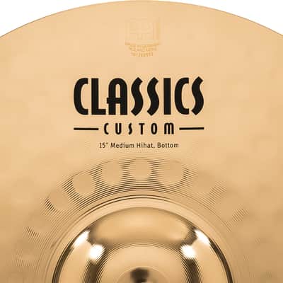 MEINL CC15MH-B Classics Custom Brilliant Medium HiHat 15 Zoll Becken image 10