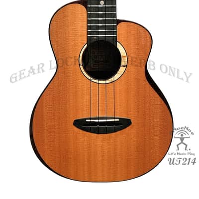 aNueNue X Luthier Mitsuta UT214 cedar bird all solid cedar & indian rosewood tenor ukulele image 1