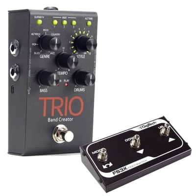 Digitech Trio guitar effect pedal bundle with DigiTech FS3X Footswitch image 7