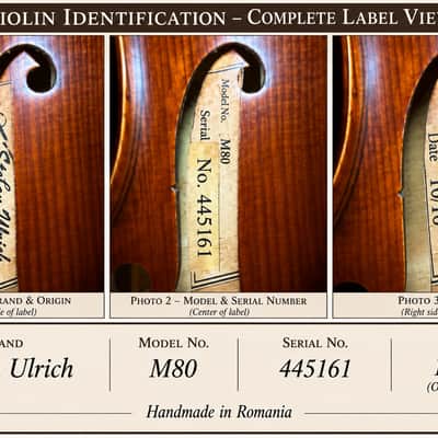 🎻 Stefan Ulrich M80 Violin – Handmade in Romania – Complete Outfit image 5