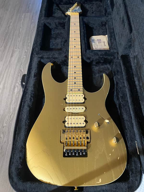 Ibanez Prestige RG657AHM-GDF 2018 - Gold Flat image 1