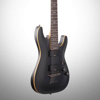Schecter Demon 7 Electric Guitar, 7-String, Aged Black Satin image 4