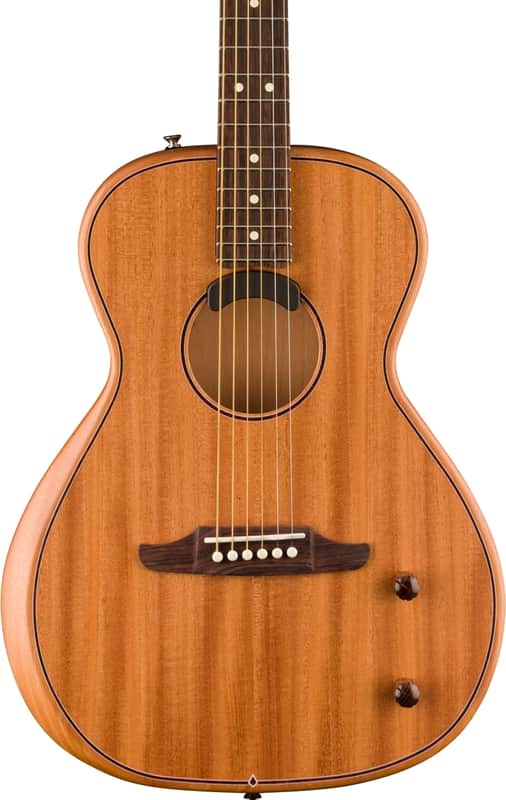 Fender Highway Series Parlor Acoustic-Electric Guitar, Solid Mahogany Top image 1