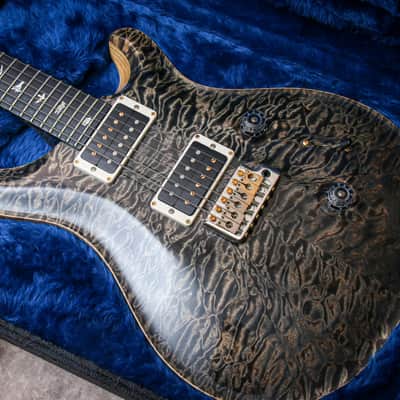 PRS USA Paul Reed Smith Wood Library Custom 24 Artist Top "Charcoal + Ebony" (2016) image 2
