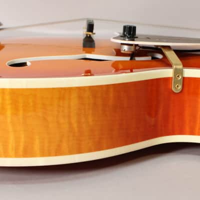 M. Campellone Standard 17" Amber Burst Hand Made Hollowbody w/OHSC image 20