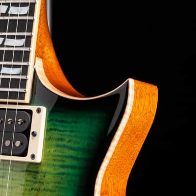 ESP USA Eclipse Flame Maple Dark Lime Sunburst image 11