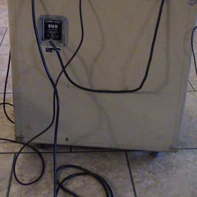 Fender Custom Shop Rumble 300 Bass Head  and  Sub Cabinet 1995 Blonde image 14