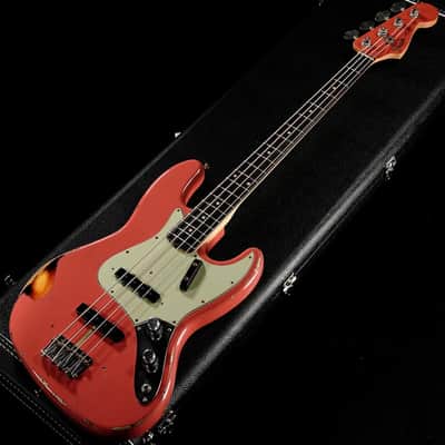 Fender Custom Shop MBS 1962 Jazz Bass Aged Fiesta Red 3-Tone Sunburst by Jason Smith [R135769] (01/06) image 4