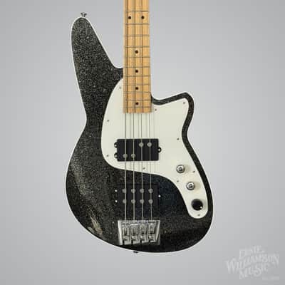 Reverend MRC-BKSP-RM-G-PRCH-HT Mercalli 4-String Bass Guitar, Black Sparkle image 1