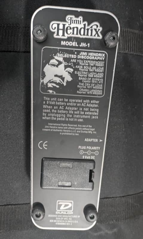 Dunlop JH-1 Jimi Hendrix Signature Wah 1990 - 2005 - Black image 1