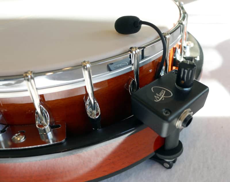 Banjo Pickup with Quick Mount ~ 3" Flexible Micro-Gooseneck image 1