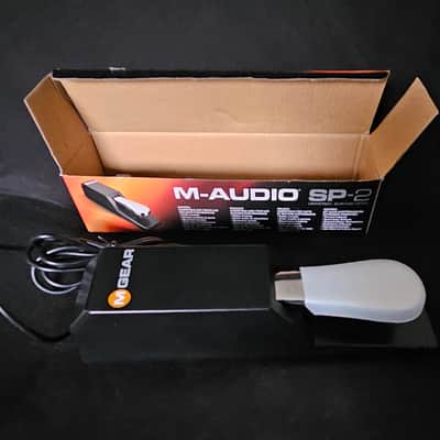 M-Audio SP-2 Piano-Style Keyboard Sustain Pedal 2010s - Black/Chrome image 1