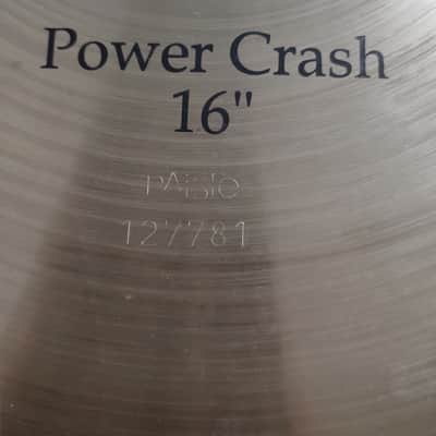 RARE Paiste Sound Formula 16" Power crash Round Logo image 2