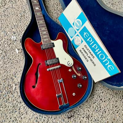 1967 Epiphone Riviera E-360TD - Sparkling Burgundy, Gibson-made ES-335 image 2