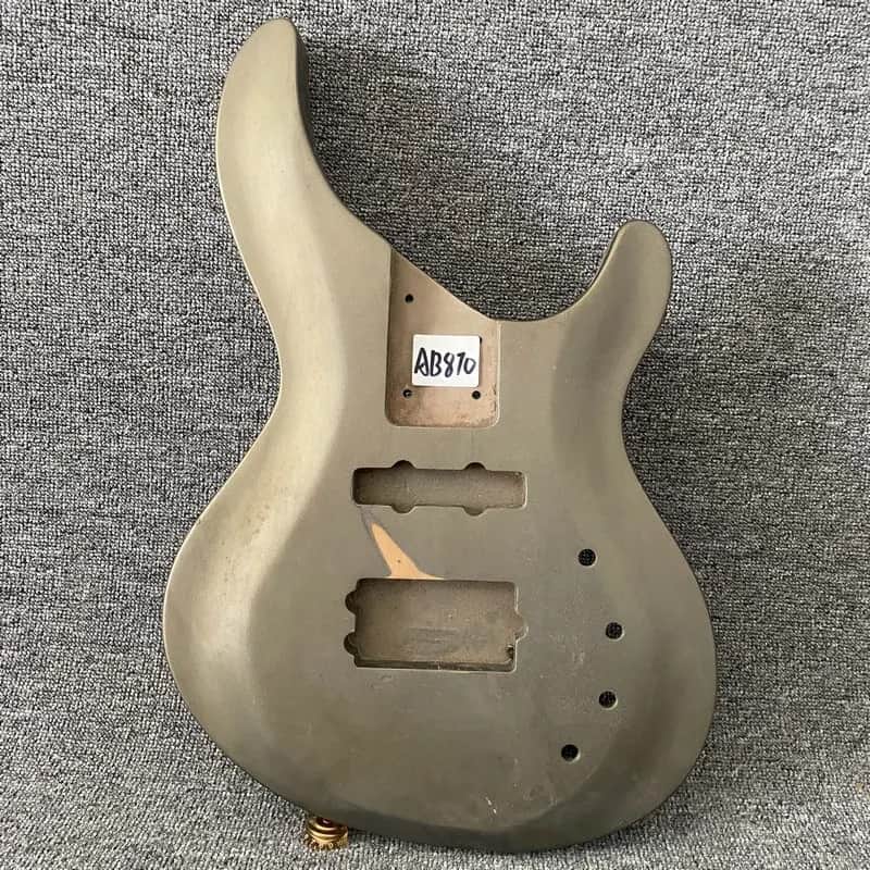 Silver Basswood Metallic Finish Bass Body image 1