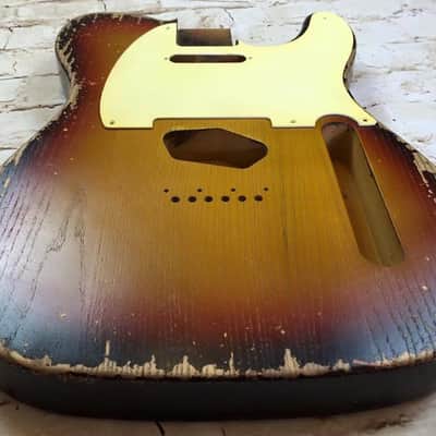 Custom Shop Guitar Relic Aged Nitro Sunburst Body - to fit Telecaster MADE TO ORDER image 4