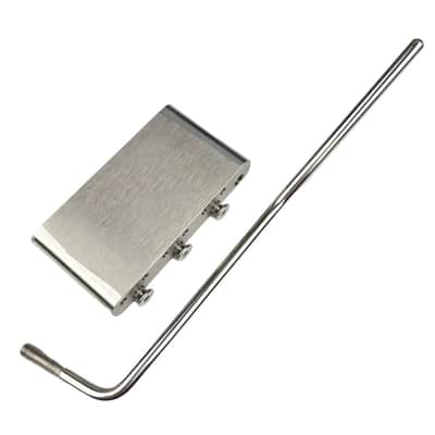 Electric guitar bridge pure copper brass base stainless steel base image 4