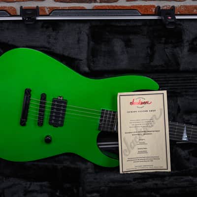 Jackson USA Custom Shop SL 1-H TOM Slab Top Soloist Nitro Relic Absinthe Frost 2025 w/OHSC image 13