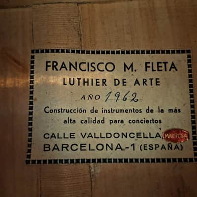 Francisco Manuel Fleta 1962 - Extremely rare and beautiful sounding guitar, made by the brother of Ignacio Fleta - check video! image 16