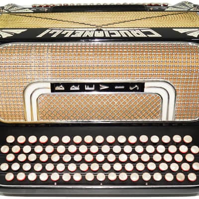 Crucianelli Brevis made in Italy Rare 5 Rows Button Accordion B Griff, New Straps 2154, Amazing Rich and Powerful sound! Bild 7