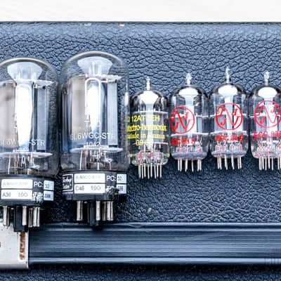 1964 Fender Bassman Black Panel Piggyback Vintage Tube Amp Pre-CBS AA864 Circuit image 23