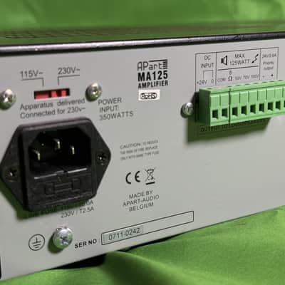 BIAMP APart MA125 Professional Public Address Mixing Amplifier image 5