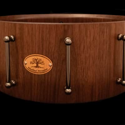 Woodland Percussion 14x6" Walnut Stave Snare Drum image 10