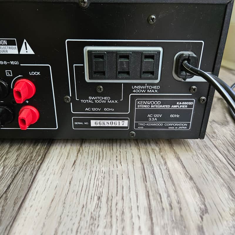 Kenwood KA-880SD Integrated Stereo Amplifier (Japan 1985) - | Reverb