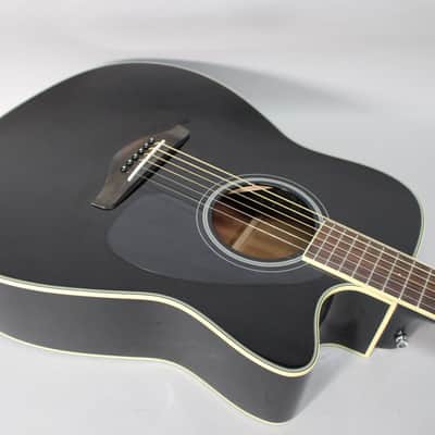 Yamaha FGC-TA TransAcoustic Dreadnought Cutaway Acoustic-Electric Guitar Black image 9
