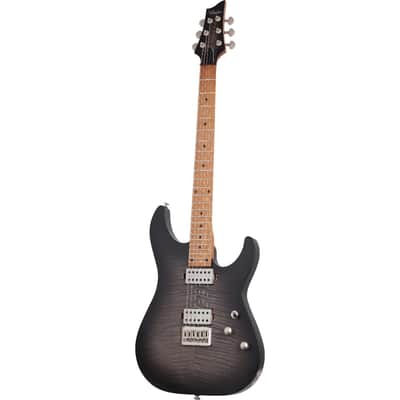 Schecter - C-1 Standard Plus - Transparent Black Burst Satin Finish image 9