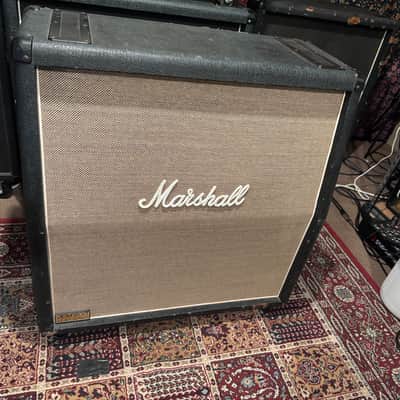 Marshall JCM 800 Lead Series Model 1960A 4x12" Angled Guitar Speaker Cabinet 1981 - 1990 - Black image 1