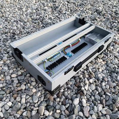 7U Eurorack Case Powered, 84 or 104hp, patched resealable modular synth image 16