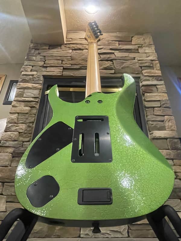 2006 Ibanez j.custom - Ultra Rare "Lizard Skin Candy Pearl Green" (Near Mint) image 1