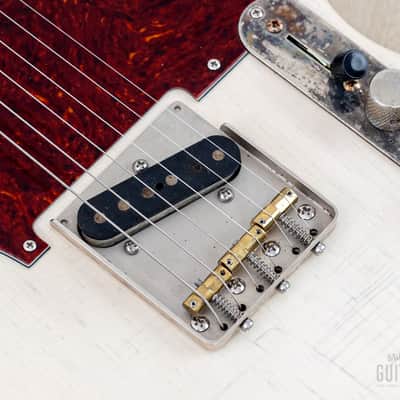2018 Fender + MJT Telemaster Partscaster Blonde Lacquer Relic, Lightweight Ash w/ Baja 50s Neck, Case image 8