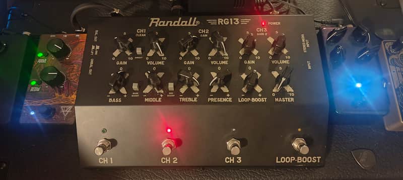 Randall RG13 1-Watt 3-Channel Solid State Guitar Pedal Amp 2010s Black image 1