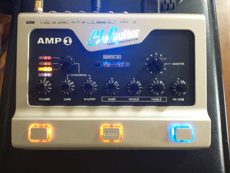 BluGuitar Amp1 Mercury Edition 100-Watt Nanotube Pedalboard Guitar Amp 2018 - 2020 - Silver image 1
