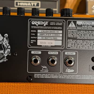 Orange Crush Bass 50 50-Watt 1x12" Bass Combo 2016 - Present - Orange image 4