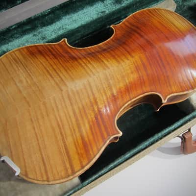 Jacobus Stainer German 4/4 Violin Germany Circa-1930s-1940s-Reddish Brown Varnish image 12