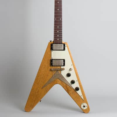 Echopark  Albert 58 Flying V Solid Body Electric Guitar (2017), ser. #XX-020/EL-1370, original brown tolex hard shell case. image 1