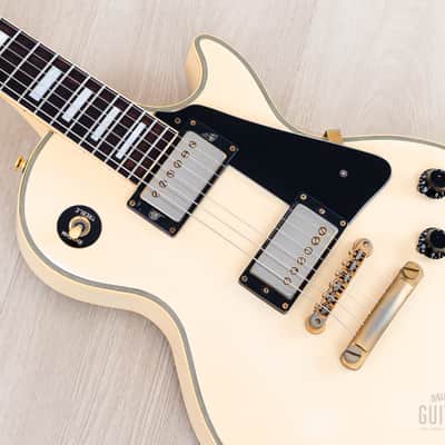 1991 Burny RLC-70 Custom Vintage Guitar Snow White w/ VH-1 Humbuckers & Case, Japan image 7
