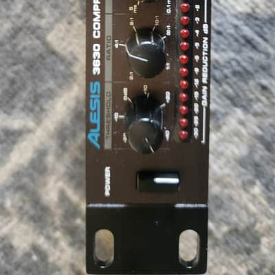 Alesis 3630 Dual-Channel Compressor / Limiter with Gate 1990s - Black image 1