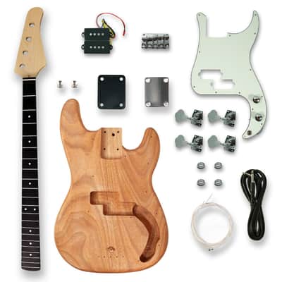DIY Electric Bass Guitar Kit - PB Style (Unfinished Okoume Body) image 1